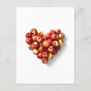 Apple Heart Postkarte