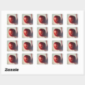 Apple Heart Quadratischer Aufkleber (Blatt)
