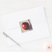 Apple Heart Quadratischer Aufkleber (Umschlag)