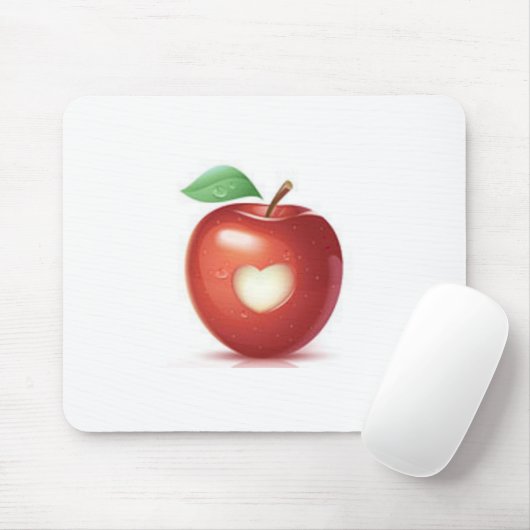 Apple-Herz Mousepad (Mit Mouse)