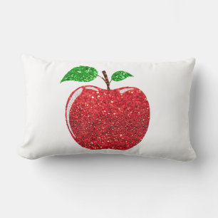 Apple Imitate Roter Glitzer Lendenkissen