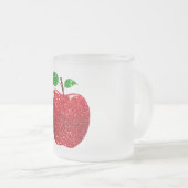 Apple Imitate Roter Glitzer Mattglastasse (VorderseiteRechts)