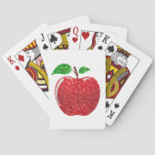 Apple Imitate Roter Glitzer Spielkarten (Rückseite)
