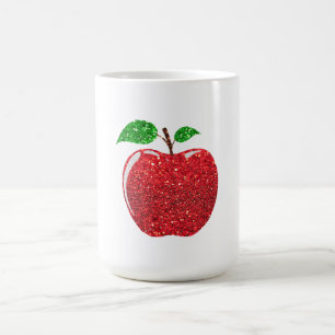Apple Imitate Roter Glitzer Verwandlungstasse