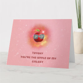 Apple in der dankbaren Galaxy Danke-Card Dankeskarte