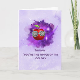 Apple in der dankbaren Galaxy Danke-Card Dankeskarte