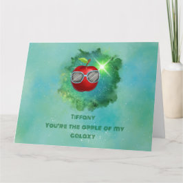 Apple in der dankbaren Galaxy Danke-Card Dankeskarte