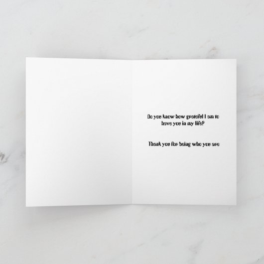 Apple in der dankbaren Galaxy Danke-Card Dankeskarte (Innenseite)