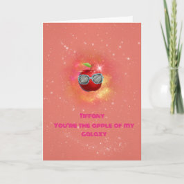 Apple in der dankbaren Galaxy Danke-Card Dankeskarte