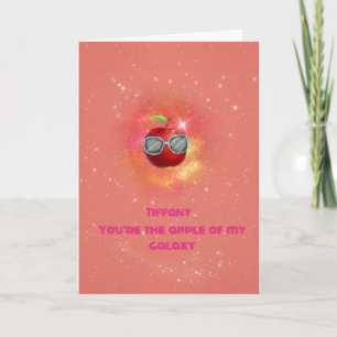 Apple in der dankbaren Galaxy Danke-Card Dankeskarte