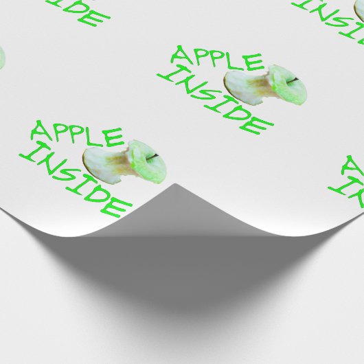 Apple Inside Geschenkpapier (Ecke)