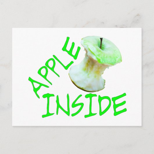 Apple Inside Postkarte (Vorderseite)