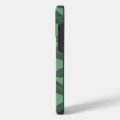 Apple iPhone 11 Pro Max grünliches Blätter-Muster Hülle (Linke Seite)