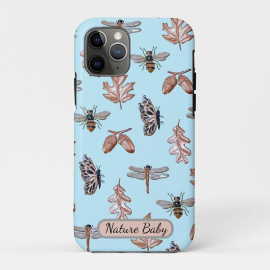 Apple iPhone 11Pro Case Nature Baby blau (Rückseite)