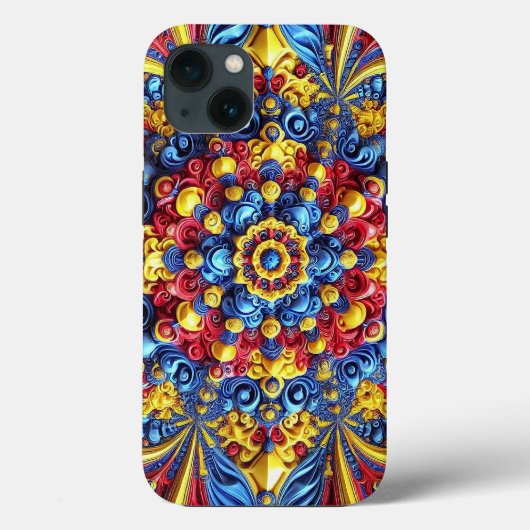 Apple iPhone 13 Case-Mate mit rumänischen Farben Hülle (Rückseite)