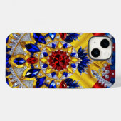 Apple iPhone 14 Case-Mate Rumänische Farben Hülle (Rückseite (Horizontal))