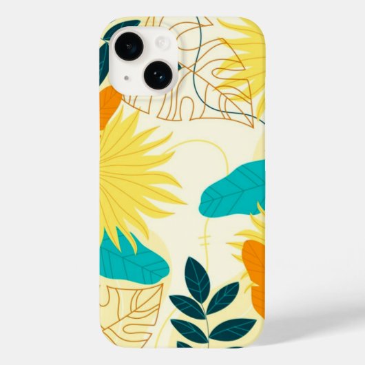 Apple iPhone 14 Case-Tropical Palm Case-Mate iPhone Hülle (Rückseite)