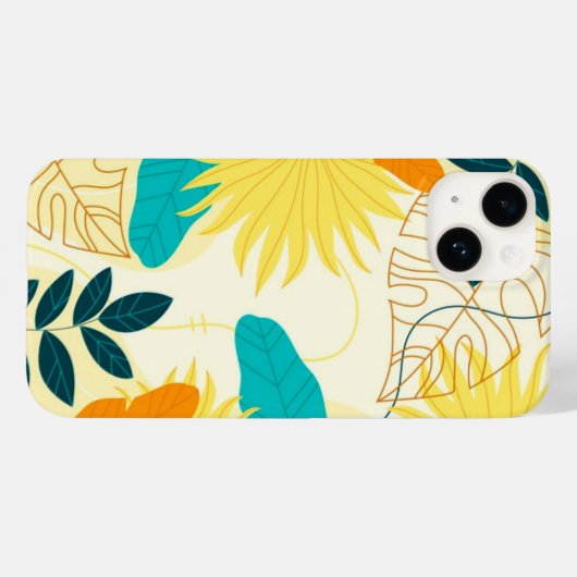 Apple iPhone 14 Case-Tropical Palm Case-Mate iPhone Hülle (Rückseite (Horizontal))