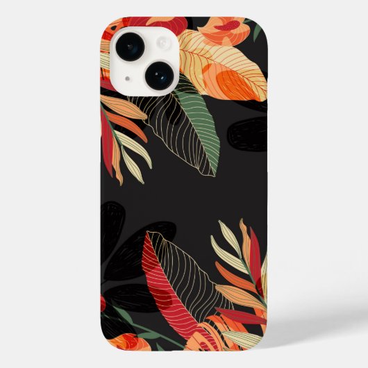 Apple iPhone 14 Case-Tropical Palm Case-Mate iPhone Hülle (Rückseite)