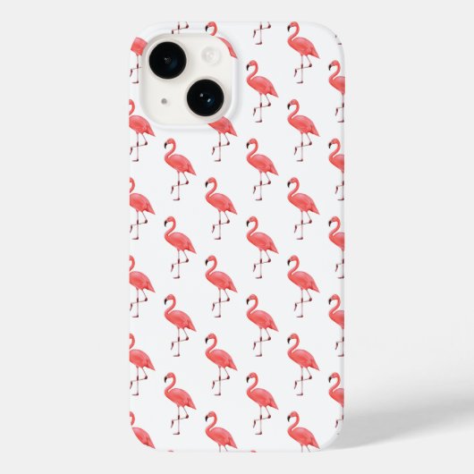 Apple iPhone 14 Fall-Flamingo Case-Mate iPhone Hülle (Rückseite)