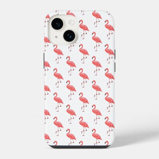 Apple iPhone 14 Fall-Flamingo Hülle (Rückseite)