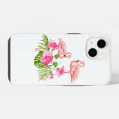 Apple iPhone 14 Fall-Flamingo Hülle (Rückseite (Horizontal))