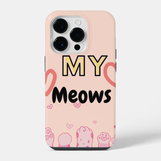 Apple iPhone 14pro Gehäuse Kitty Pads Hülle (Rückseite)
