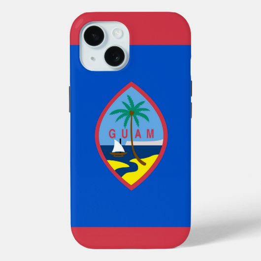 Apple iPhone 15 Case-Mate Guam-Flag Hülle (Rückseite)