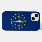Apple iPhone 15 Case-Mate Indiana Flag Hülle (Rückseite (Horizontal))