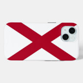 Apple iPhone 15 Case-Mate mit Alabama-Flagge Hülle (Rückseite (Horizontal))