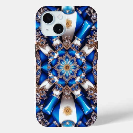 Apple iPhone 15 Case-Mate mit argentinischen Farbe Hülle (Rückseite)