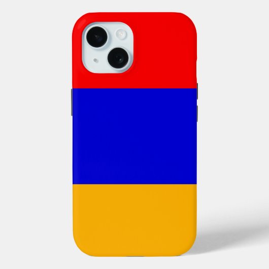 Apple iPhone 15 Case-Mate mit armenischer Flagge Hülle (Rückseite)