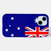 Apple iPhone 15 Case-Mate mit australischer Flagge Hülle (Rückseite (Horizontal))