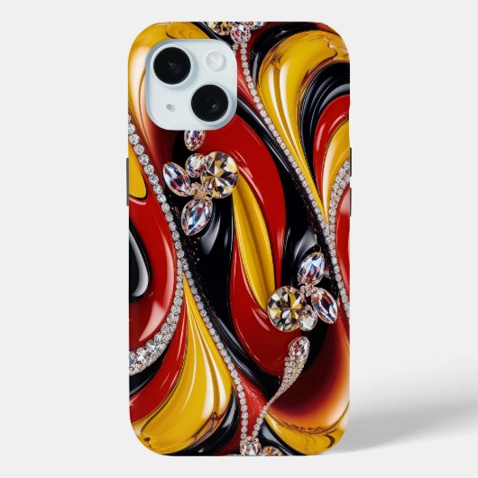 Apple iPhone 15 Case-Mate mit belgischen Farben Hülle (Rückseite)