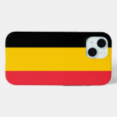 Apple iPhone 15 Case-Mate mit belgischer Flagge Hülle (Rückseite (Horizontal))