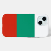 Apple iPhone 15 Case-Mate mit bulgarischer Flagge Hülle (Rückseite (Horizontal))