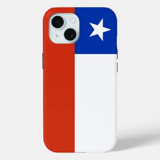 Apple iPhone 15 Case-Mate mit chilenischer Flagge Hülle (Rückseite)