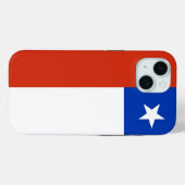 Apple iPhone 15 Case-Mate mit chilenischer Flagge Hülle (Rückseite (Horizontal))