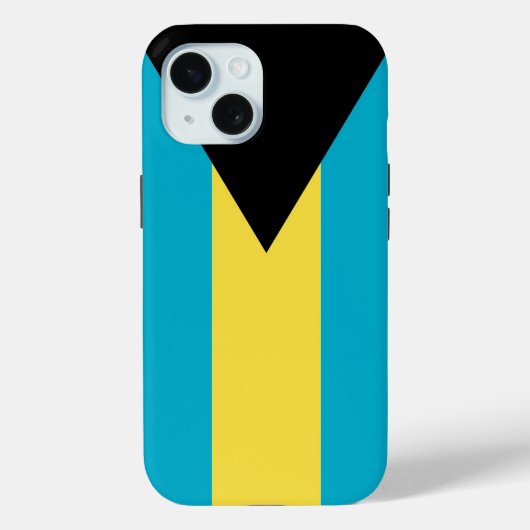Apple iPhone 15 Case-Mate mit der Flagge der Baham Hülle (Rückseite)