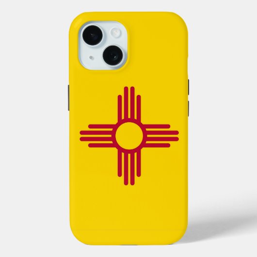 Apple iPhone 15 Case-Mate mit der Flagge New Mexic Hülle (Rückseite)