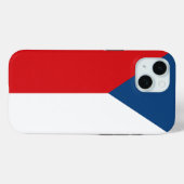 Apple iPhone 15 Case-Mate mit der Flagge Tschechie Hülle (Rückseite (Horizontal))
