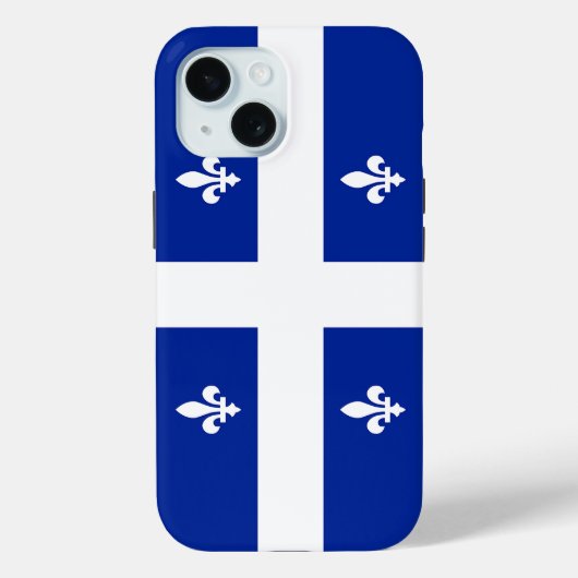 Apple iPhone 15 Case-Mate mit der Flagge von Quebe Hülle (Rückseite)