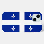 Apple iPhone 15 Case-Mate mit der Flagge von Quebe Hülle (Rückseite (Horizontal))