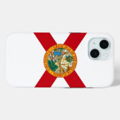 Apple iPhone 15 Case-Mate mit Florida-Flagge Hülle (Rückseite (Horizontal))