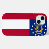 Apple iPhone 15 Case-Mate mit georgischer Flagge Hülle (Rückseite (Horizontal))