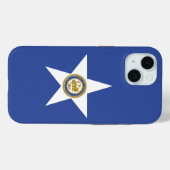 Apple iPhone 15 Case-Mate mit Houston-Flagge Hülle (Rückseite (Horizontal))
