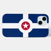 Apple iPhone 15 Case-Mate mit Indianapolis-Flagge Hülle (Rückseite (Horizontal))