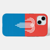 Apple iPhone 15 Case-Mate mit Kansas City-Flagge Hülle (Rückseite (Horizontal))