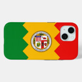 Apple iPhone 15 Case-Mate mit Los Angeles Flag Hülle (Rückseite (Horizontal))