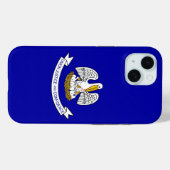 Apple iPhone 15 Case-Mate mit Louisiana-Flagge Hülle (Rückseite (Horizontal))